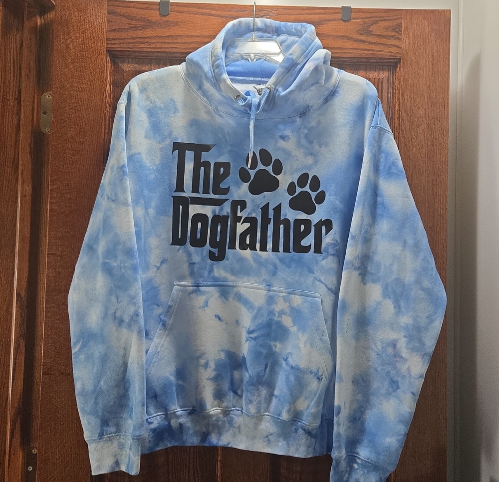 Handmade Ice Dye Hoodie - The Dogfather
